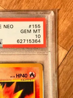 PSA 10 Neo Cyndaquil Premium File 2000 #155 Pokemon Japanese - Image 5