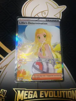 Pokemon TCG Lillie's Determination 184/132 SIR Mega Evolutions. Read description - Image 4