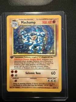 Machamp 8/102 1st Edition Base Set Holo Rare 1999 Pokemon - Image 1