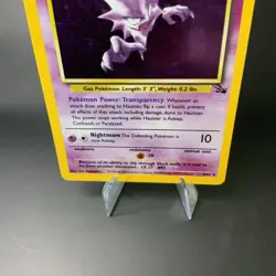 Pokemon TCG Haunter 6/62 Fossil Holo Unlimited Vintage NM-LP Vintage WOTC 1999 - Image 3
