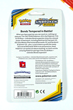 Pokemon Unbroken Bonds Blister #SM184 Sealed Random Artwork Pack 2019 Eng - Image 2