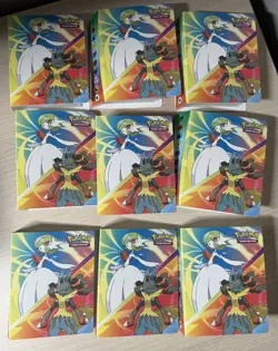 Lot Of 9 Pokemon Mega Evolution Mini Portfolio Binder - Image 1
