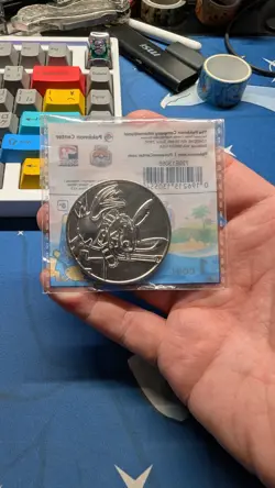 2024 Honolulu Pokemon World Championships Pikachu Metal Coin - Image 1