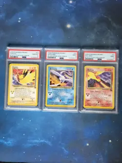 2000 pokemon promo black star legendary birds - Image 1