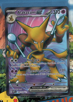 Pokemon TCG Alakazam Ex 188/165 Full Art Pokemon 151 NM Free Shipping!!! - Image 1