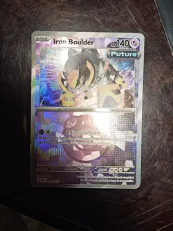 Iron Boulder Master Ball 046/131 SV: Prismatic Evolutions Holo Pokemon TCG Card - Image 4