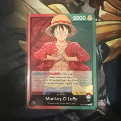 ONE PIECE Card Game Romance Dawn OP01-003 Monkey D Luffy Leader Pre Errata - Image 1