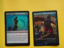MTG Card. Walk the Plank x2 Ixalan Black Foil as pictured inc promo - Image 1