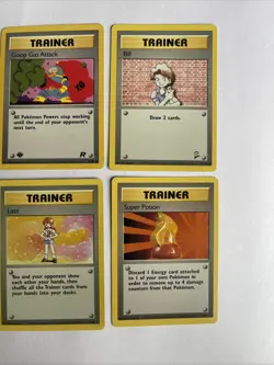 Pokemon Trainer Card X6 Bundle Shadowless Original Base Set Very Good Condition - Image 4