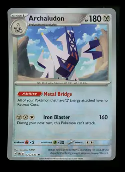 Archaludon 070/131 Prismatic Evolutions 2025 MASTER BALL Pokemon Card TCG - Image 1