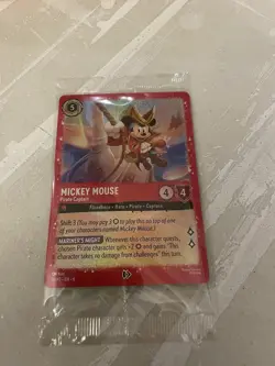 Disney Lorcana Mickey Mouse - Pirate Captain 18 Promo Cards Holo Sealed - Image 1