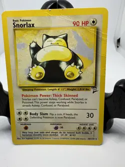 Pokemon TCG Snorlax Card 30/130 Base Set 2 Vintage Non-Holo Rare - Image 4