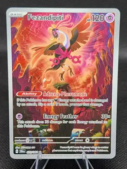 Fezandipiti Illustration Rare Shrouded Fable Pokemon TCG Card 073/064 - Image 1