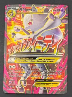 Pokemon Card M Mewtwo EX 160/162 BREAKthrough - Heavily Played - Image 1