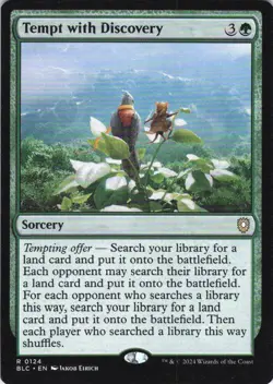 MTG Tempt with Discovery (124) | NM | Commander: Bloomburrow {BLC} - Image 1