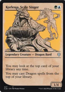 Korlessa, Scale Singer (Showcase) Commander Legends: Battle for Baldur's Gate Re - Image 1