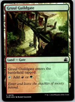 Magic the Gathering Foil Gruul Guildgate Ravnica Remastered MTG Free Shipping! - Image 1