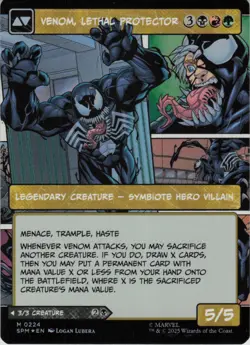 Eddie Brock (0224) (Borderless) M Marvel's Spider-Man 224 NM MTG Foil - Image 2
