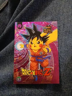 Dragon Ball Z (Pikachu) #E35 - Purple Holo Box Hit - Pikachu Cosplay - Pokemon - Image 1