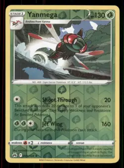 Yanmega Crown Zenith #009/159 Rare Reverse Holo Pokemon LP - Image 1