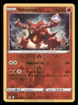 Volcanion Crown Zenith #026/159 Rare Reverse Holo Pokemon LP - Image 1