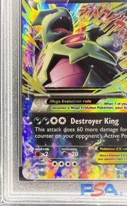 2015 POKEMON XY ANCIENT ORIGINS #43 M TYRANITAR EX PSA 10 GEM MINT - Image 4