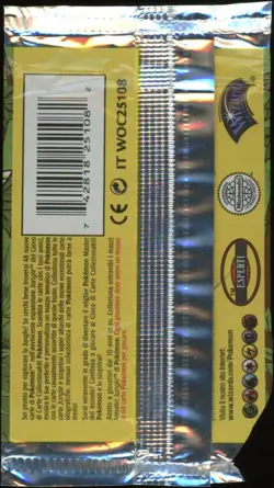 2000 Pokemon ITALIAN Unlimited Jungle Scyther Booster Pack OPENED EMPTY - Image 2