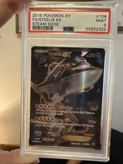 Steelix EX Full Art Ultra Rare XY Steam Siege Pokemon, PSA 9 - Image 2