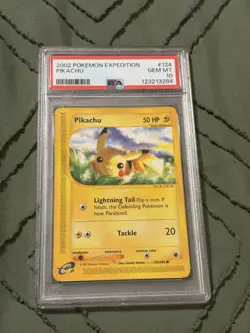 Pokemon Pikachu 124/165 Expedition Base Set Regular PSA 10 - Image 1
