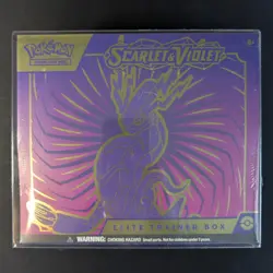 Pokemon Scarlet and Violet Base Elite Trainer Box ETB Sealed w PlasticProtector - Image 1