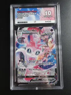 Pokemon TCG Sylveon VMax TG15-TG30 Brilliant Stars Alt Art Ace 10 - Image 1
