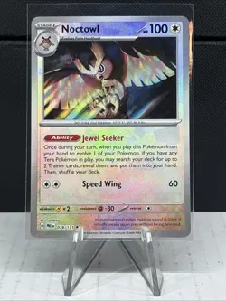 Noctowl (Master Ball Pattern) 078/131 Pokemon TCG Rare SV: Prismatic Evolutions - Image 1