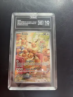 2024 POKEMON SCARLET & VIOLET EEVEE TWILIGHT MASQUARADE 188/167 TAG 10 - Image 1