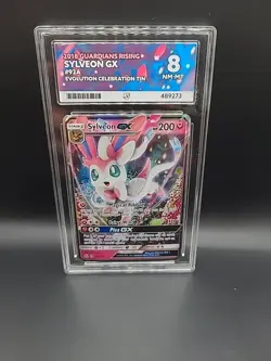 Pokemon TCG Sylveon GX 92a/145 Alternate Art Rising Guardians ACe Graded 8 - Image 1