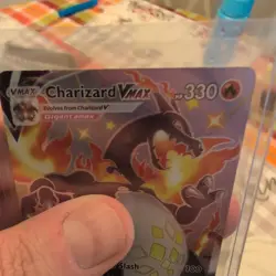 Pokemon TCG Charizard VMAX Shining Fates SV107/SV122 Holo Shiny Holo Rare LP - Image 3
