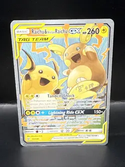 Pokemon Raichu & Alolan GX 54/236 Unified Minds 2019 World Championship - Image 1