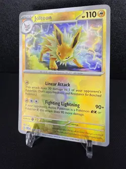 Pokemon TCG Prismatic Evolutions Jolteon 029/131 Master Ball Reverse Holo NM - Image 1