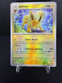Pokemon TCG Prismatic Evolutions Jolteon 029/131 Master Ball Reverse Holo NM - Image 2