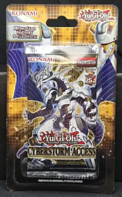 YuGiOh Cyberstorm Access 1st Edition Hanging Booster Pack Sealed - Image 1