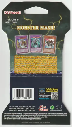 YuGiOh Battles of Legend: Mostrous Revenge 1st Edition Sleeved Booster Pack YGO - Image 2