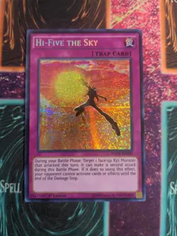 Yu-Gi-Oh! High-Five The Sky WSUP-EN030 Prismatic Secret Rare 1st Edition NM - Image 1