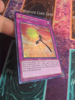 Yu-Gi-Oh! High-Five The Sky WSUP-EN030 Prismatic Secret Rare 1st Edition NM - Image 2