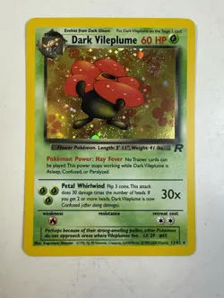 Dark Vileplume 30/82 Team Rocket Holo Base Pokemon Card - WoTC - NM - Image 1