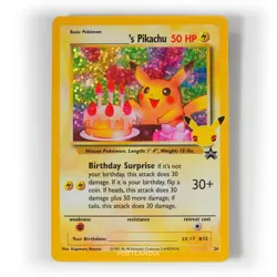 Pokemon - Birthday Pikachu - 24 - Celebrations 25th - Classic Collection Card - Image 1