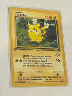 Pikachu [W Stamped] 60/64 WOTC Promo Regular MP/HP Vintage Pokemon Card - Image 1
