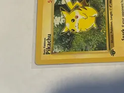 Pikachu [W Stamped] 60/64 WOTC Promo Regular MP/HP Vintage Pokemon Card - Image 2
