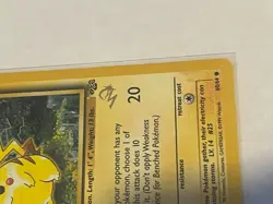 Pikachu [W Stamped] 60/64 WOTC Promo Regular MP/HP Vintage Pokemon Card - Image 4
