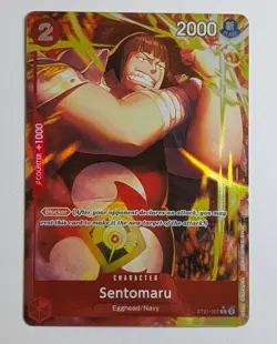 Sentomaru ST21-007 Gear 5 Foil Alt Art Parallel One Piece TCG Game Card NM/M - Image 1