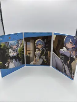 Trifold Card - Goddess Story - Fold Anime Bikini - Rem - Rare! - Read Des - Image 1