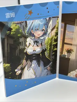 Trifold Card - Goddess Story - Fold Anime Bikini - Rem - Rare! - Read Des - Image 2